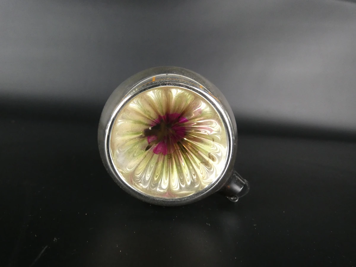 8 vintage ajeko kerstballen en kerstbel van glas - foto 7