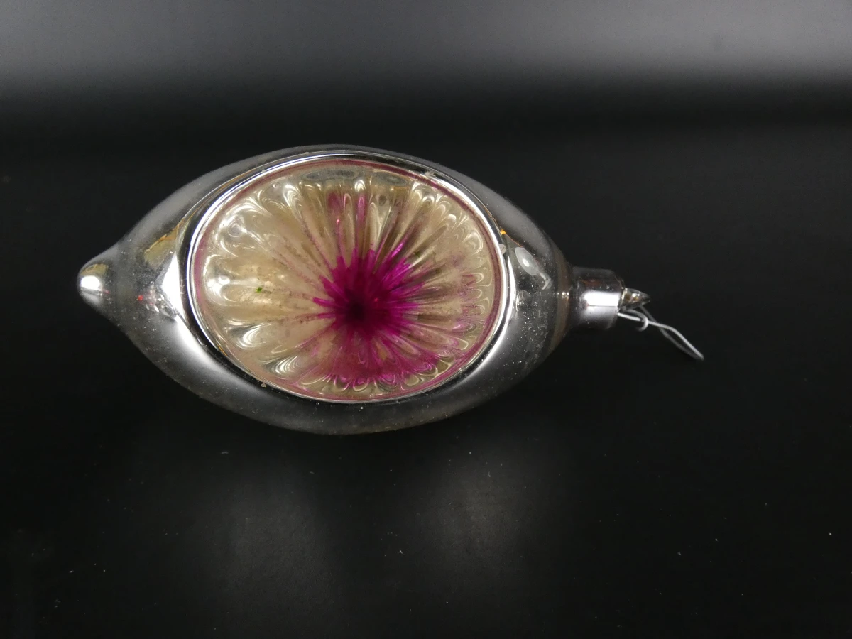 8 vintage ajeko kerstballen en kerstbel van glas - foto 8