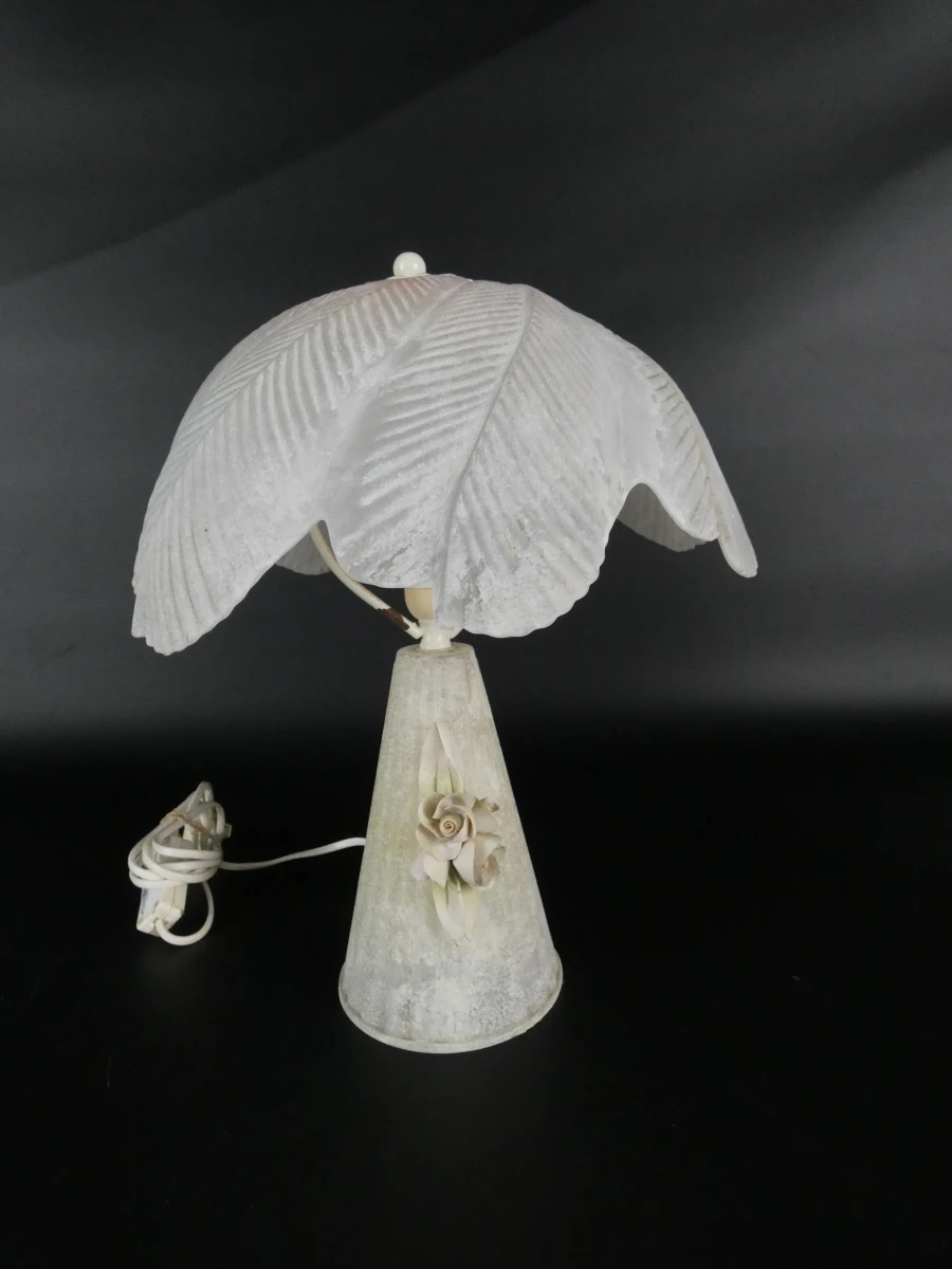 Vintage wit Murano-glas tafellampen - foto 8