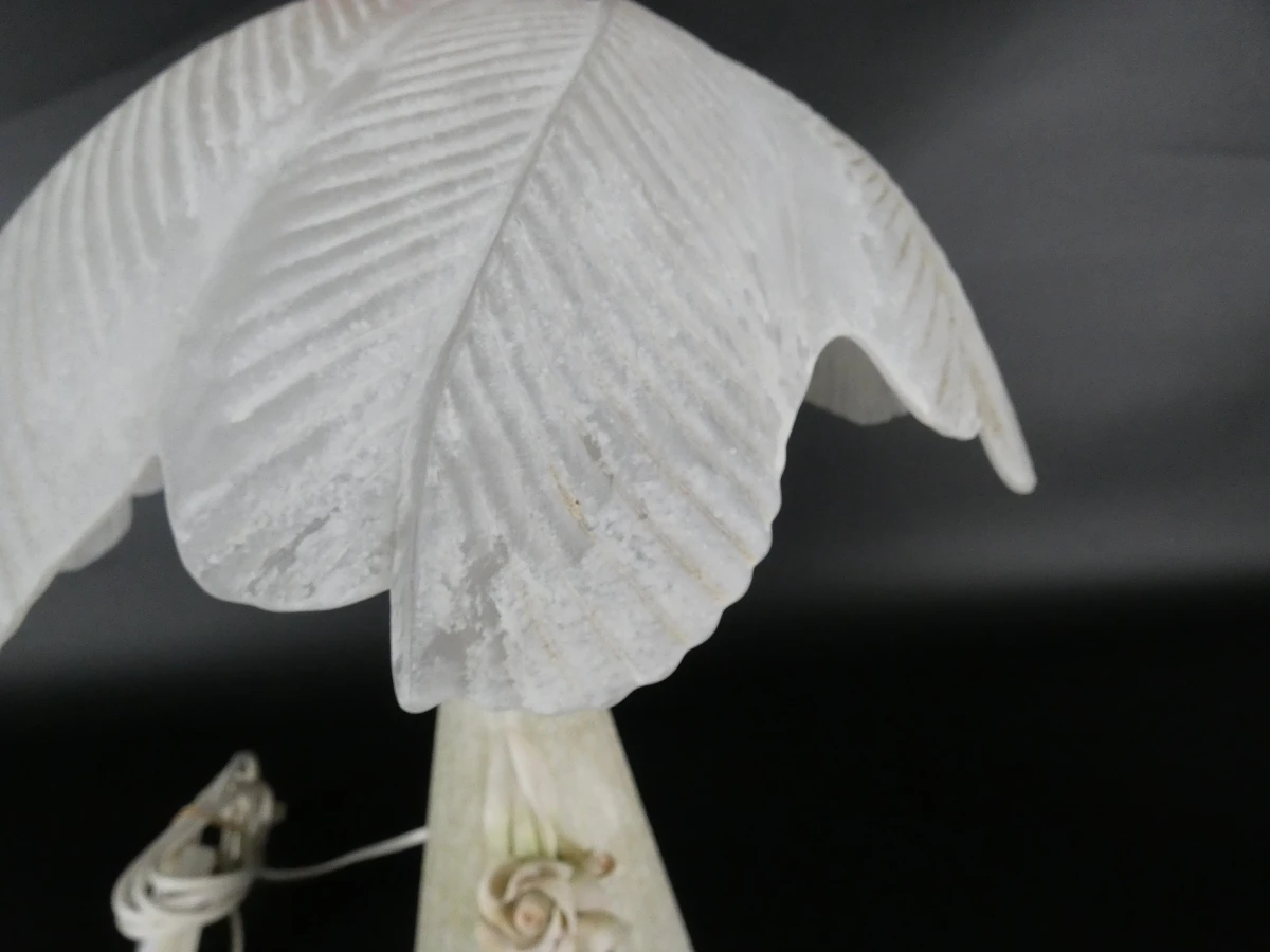 Vintage wit Murano-glas tafellampen - foto 9
