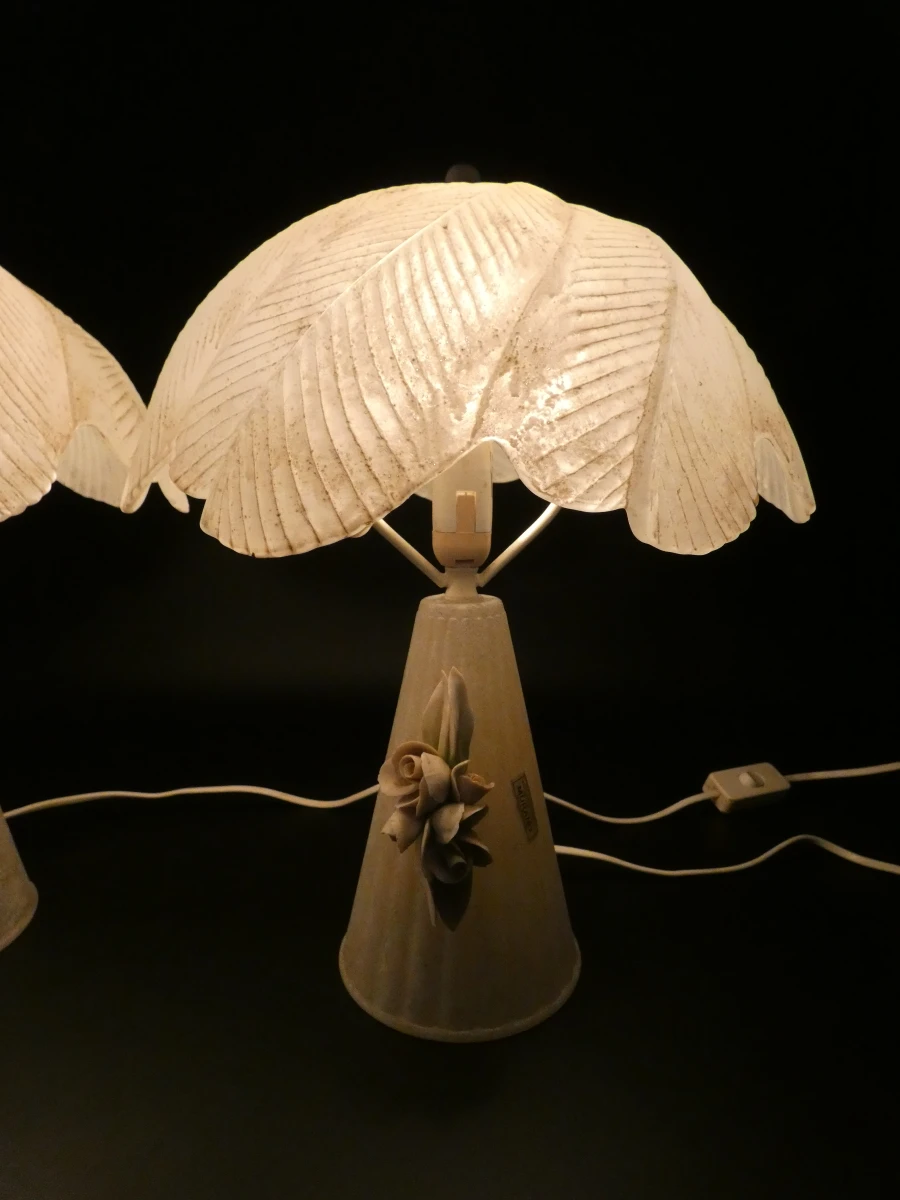 Vintage wit Murano-glas tafellampen - foto 20
