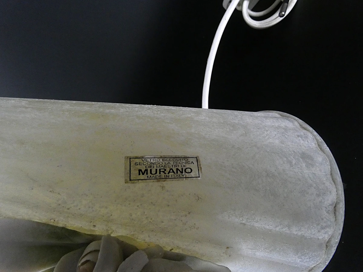 Vintage wit Murano-glas tafellampen - foto 6
