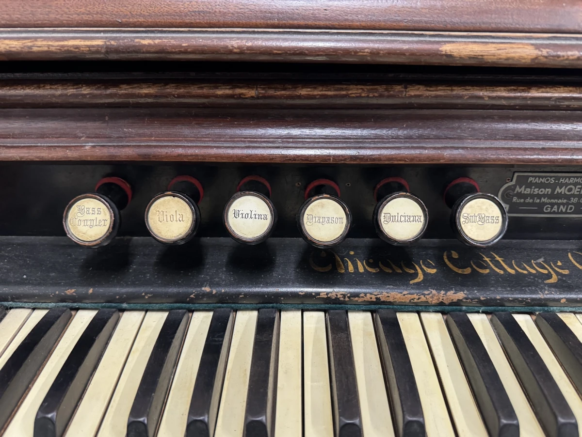 Antiek harmonium – rijk gedecoreerd - foto 4