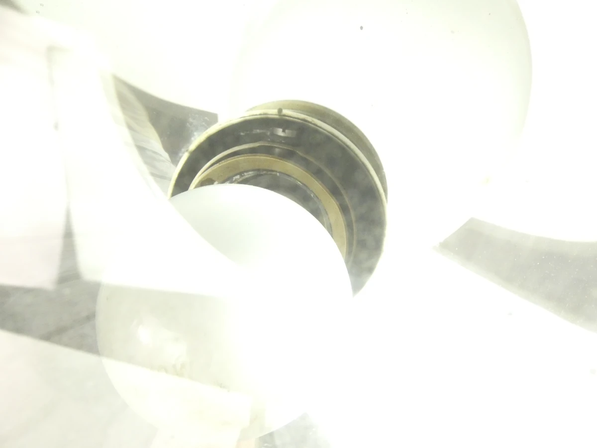 Industriële vintage metalen lampenkap met glas - foto 12
