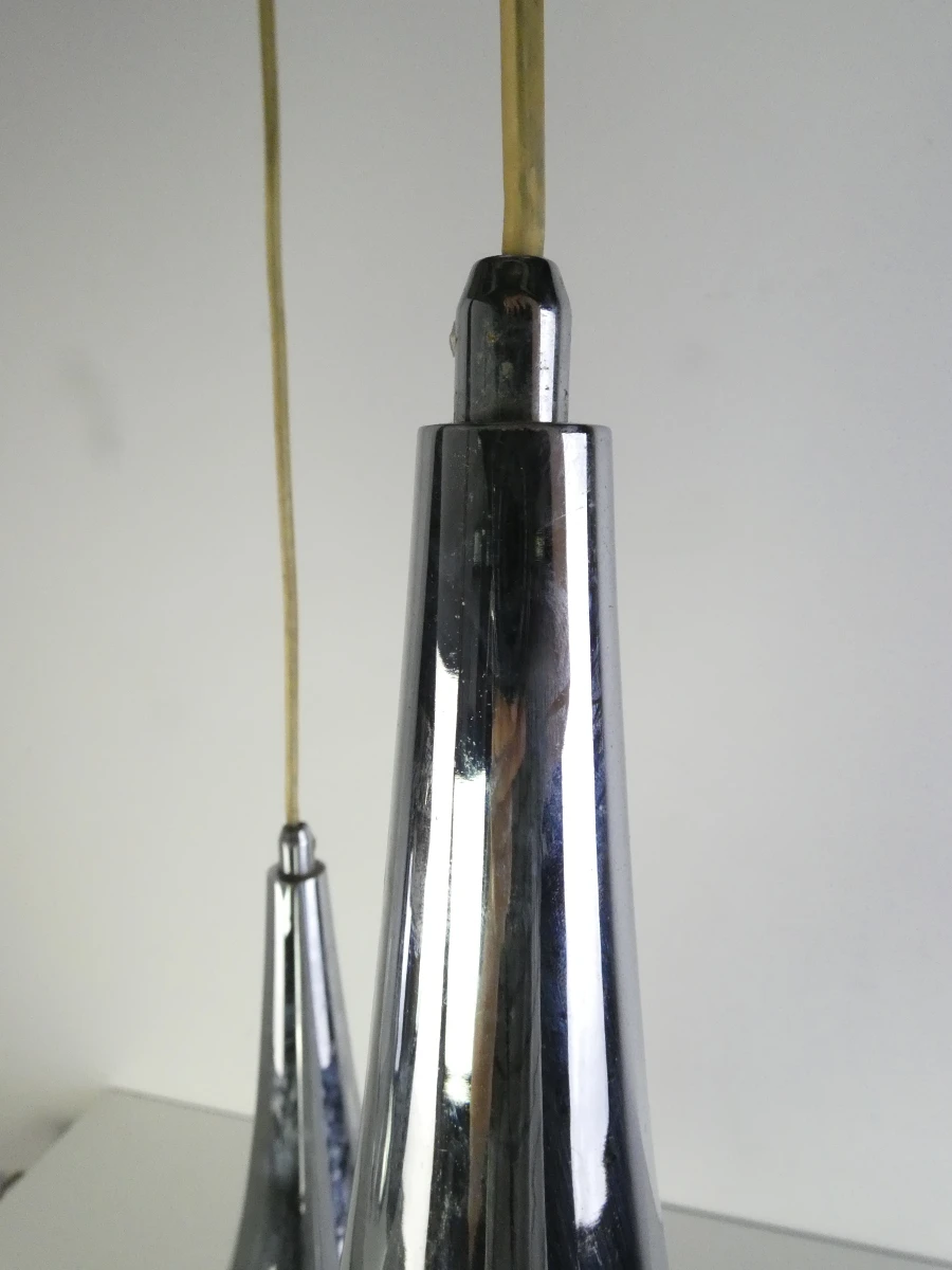 Luxe ETH Goccia 3-Lichts Druppelhanglamp – Chroom - foto 4