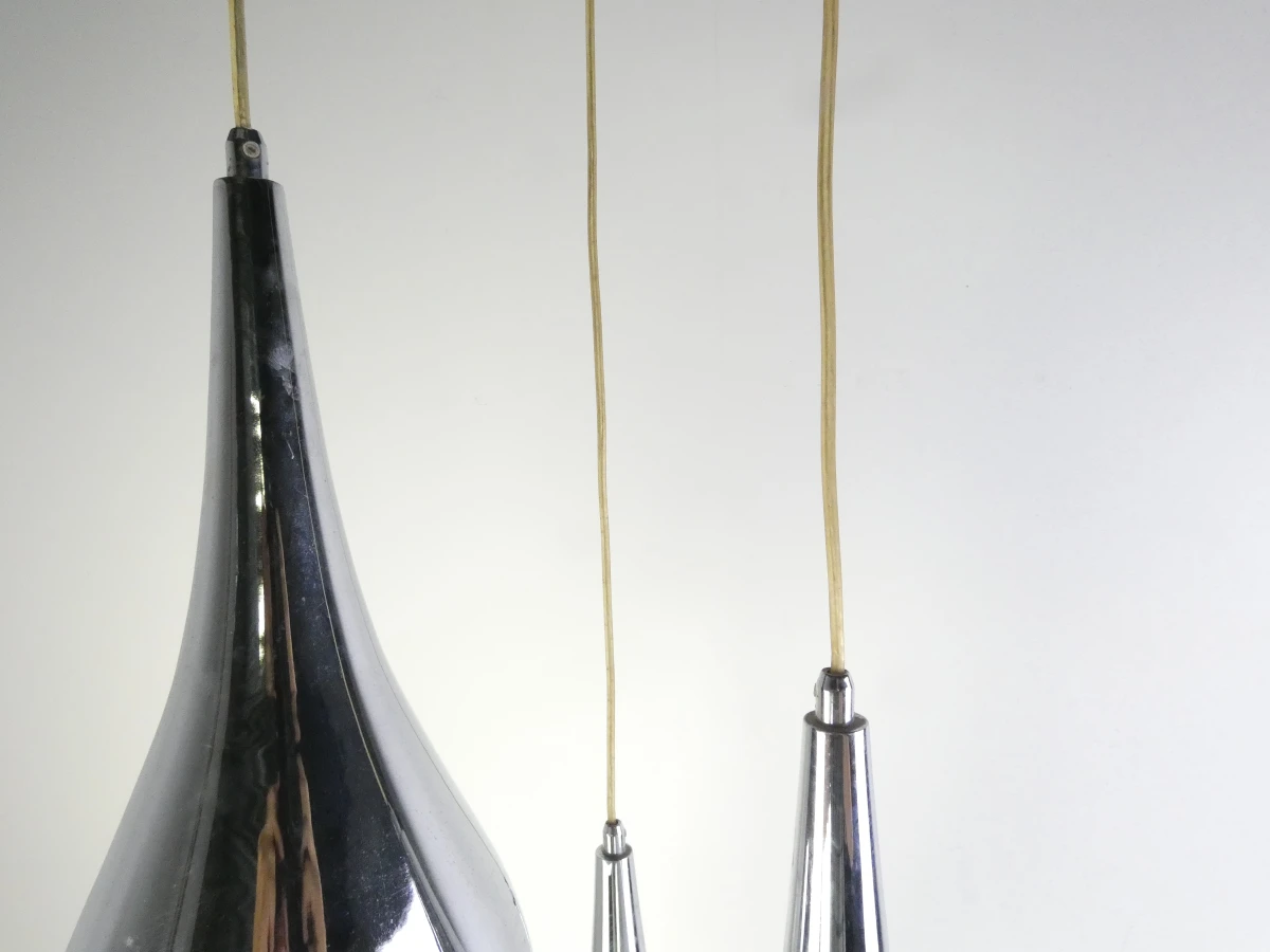 Luxe ETH Goccia 3-Lichts Druppelhanglamp – Chroom - foto 11