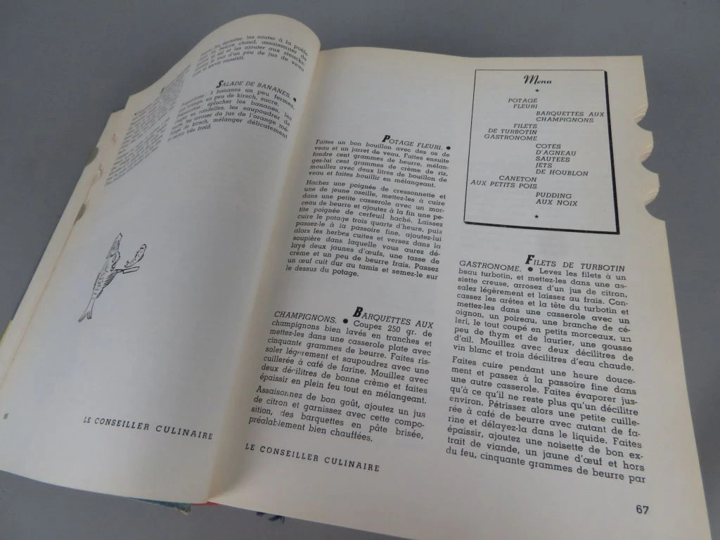Kookboek Le Conseiller Culinaire uit 1963 - foto 9