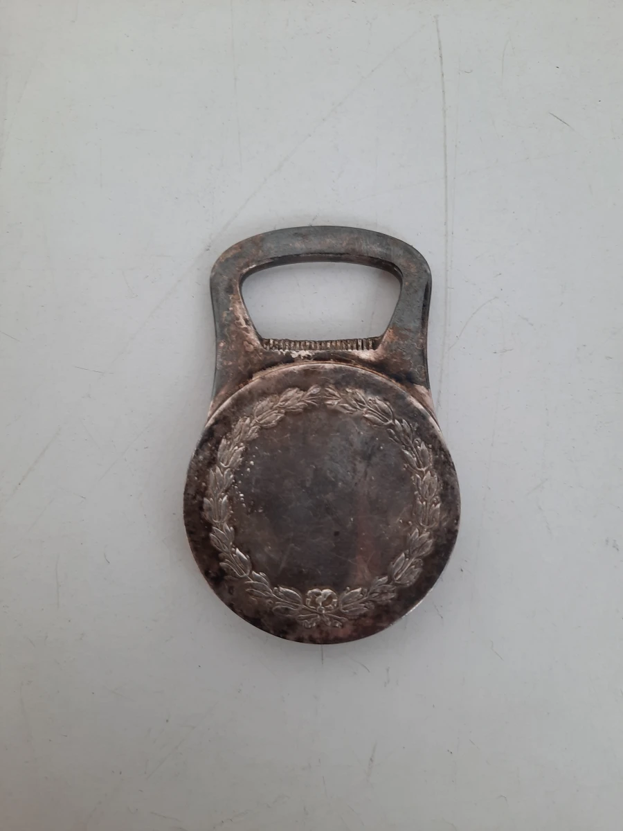 Vintage Nautische Zak-Flesopener – Driemaster & Monogram "MB"