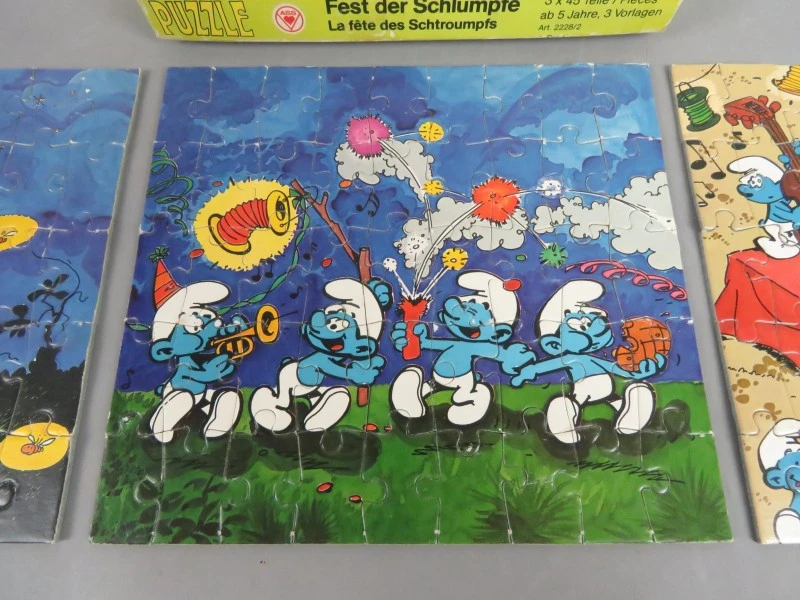 Vintage ASS puzzelset - Fest der Schlümpfe - foto 4