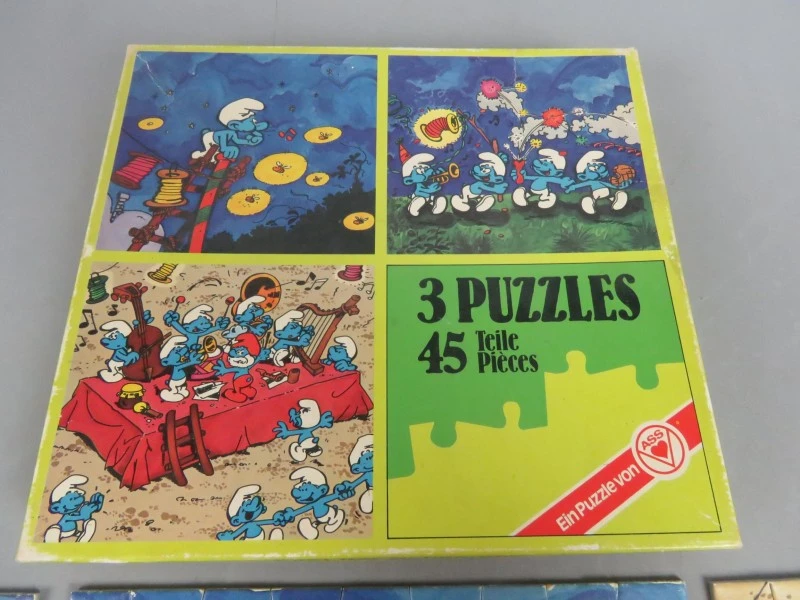Vintage ASS puzzelset - Fest der Schlümpfe - foto 2