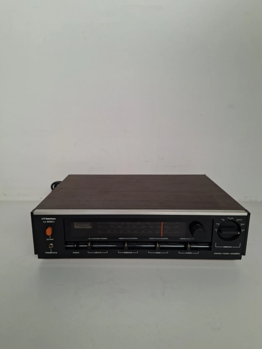 🎶 Vintage Teleton TA 3000 L – Jaren '70 Stereo Tuner/Amplifier (Houtnerf Look) - foto 3