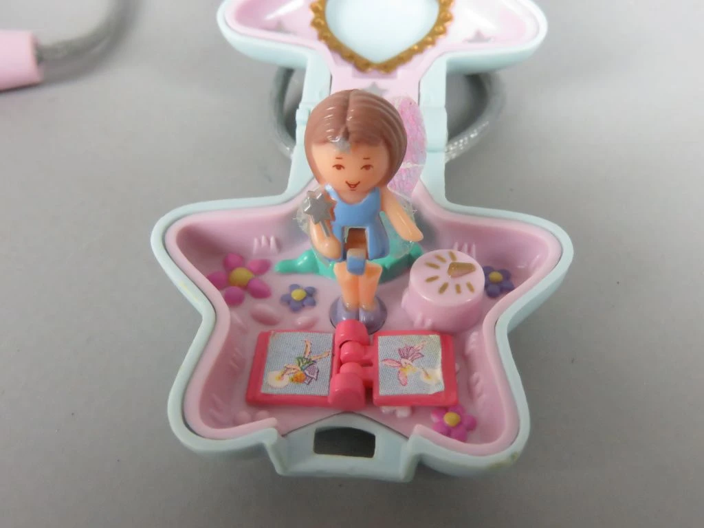 Polly Pocket mini  stervormig doosje en ketting - foto 2