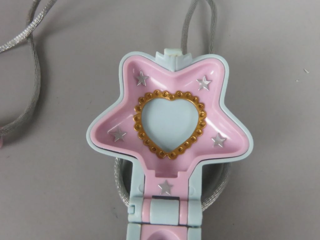 Polly Pocket mini  stervormig doosje en ketting - foto 3