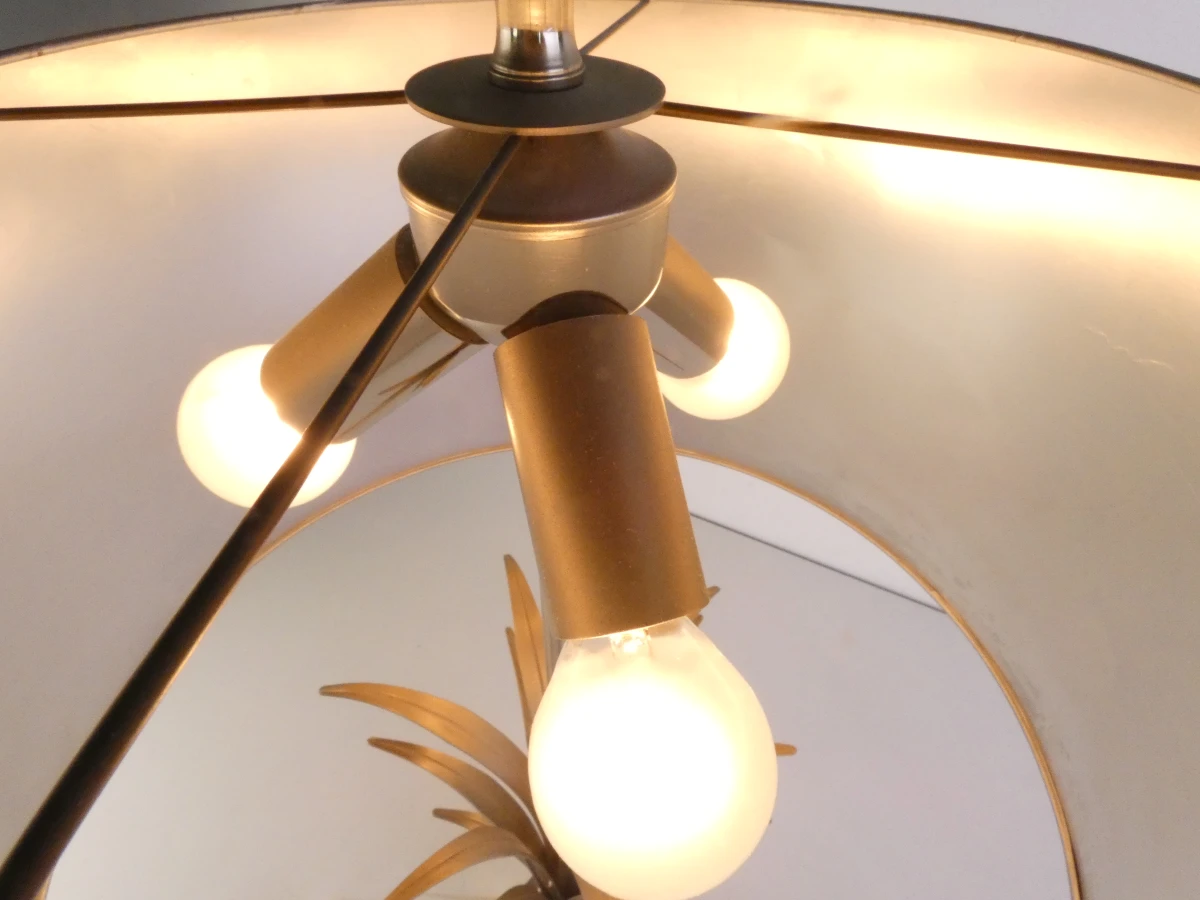 Maison Charles-stijl tafellamp in zilveren en zwarte kleur - foto 6