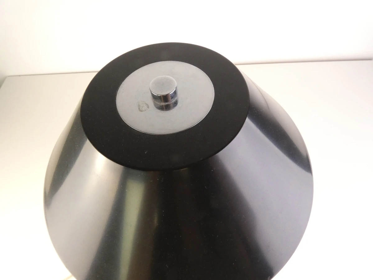 Tijdloos Deens Design (Jo Hammerborg Stijl!) bureaulamp met metalen voet - foto 3