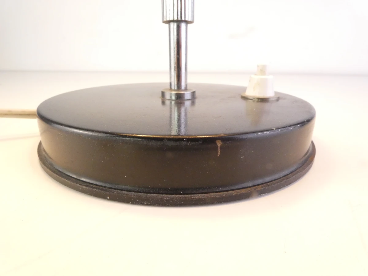Tijdloos Deens Design (Jo Hammerborg Stijl!) bureaulamp met metalen voet - foto 9