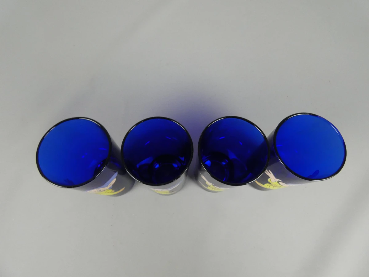 Set van 4 Blauwe Disney Drinkglazen – Stoetel (Dopey) - foto 2