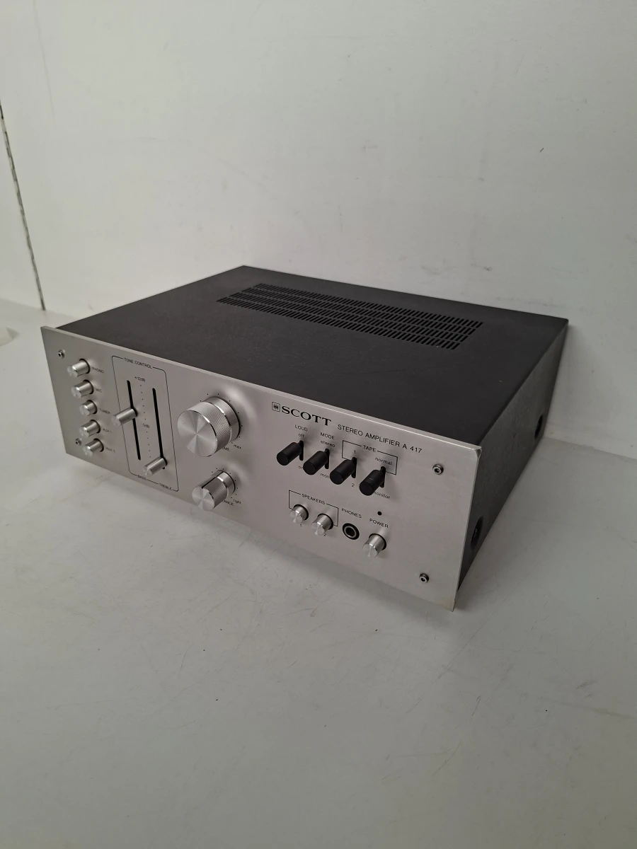 🎶Vintage Scott A 417 Stereo Amplifier (1976) – Pure Analoge Audiokwaliteit - foto 5