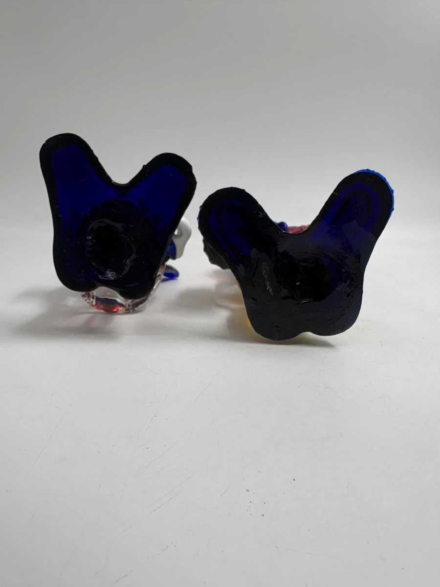 Vintage Murano 2 glazen clown beeldjes - foto 6