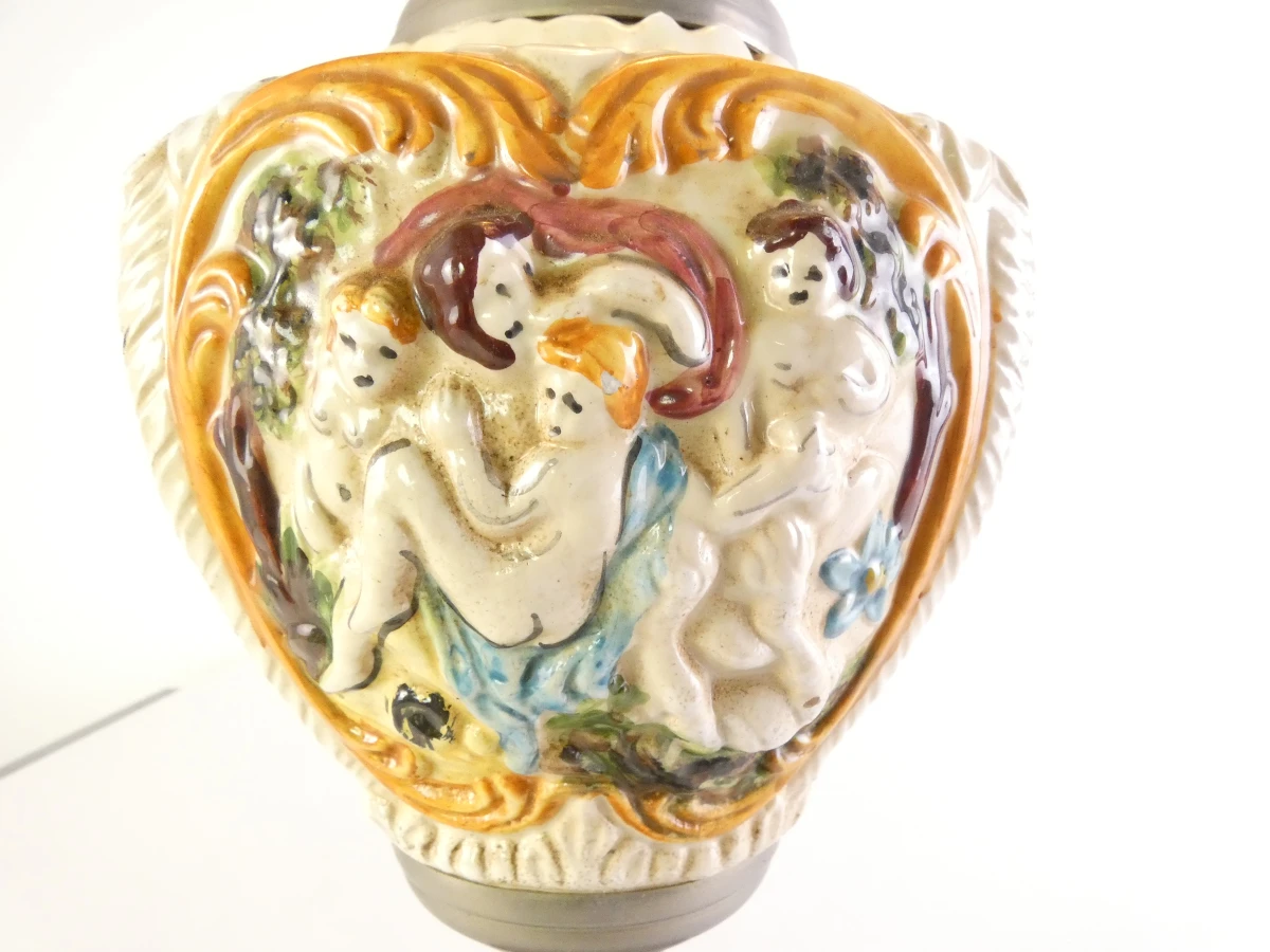 Vintage decoratieve tafellamp in Capodimonte-stijl - foto 12