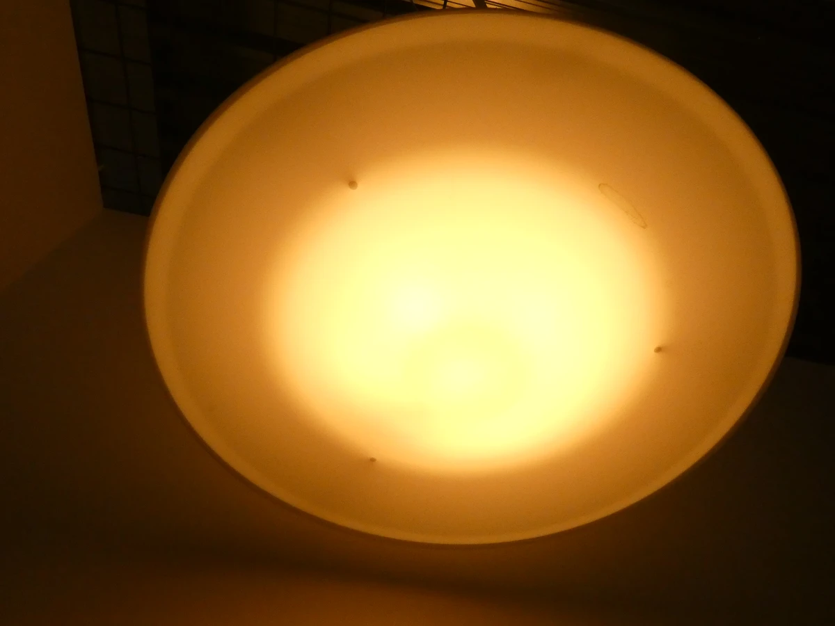 UFO-vormige Hanglamp Kartell met oranje neonbuis - foto 5