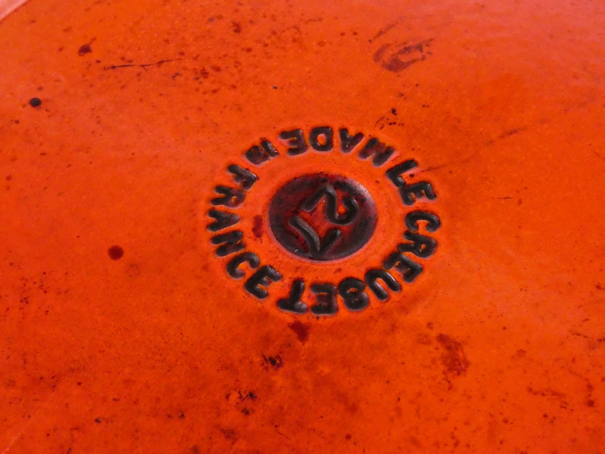 Set Le Creuset gietijzeren kookpotten en ovenschaal oranje - foto 7