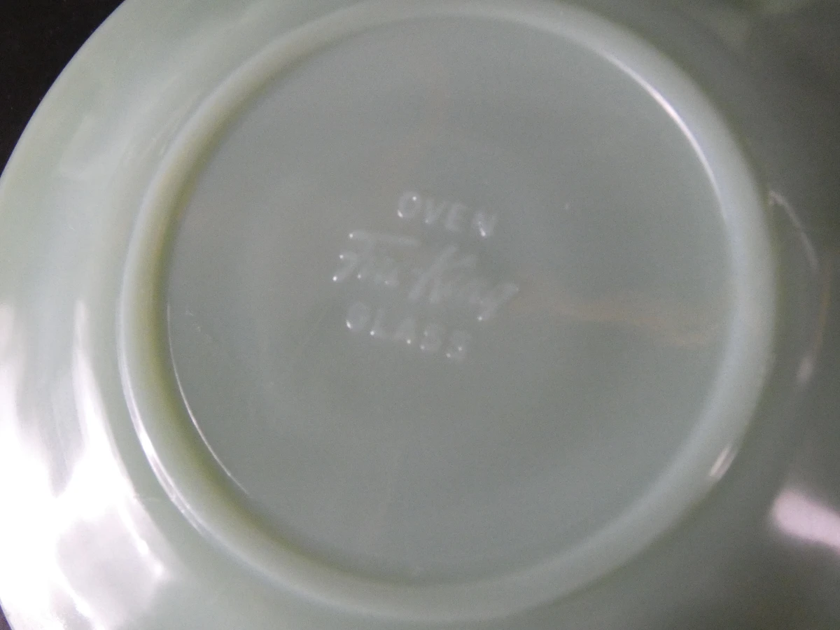 Vintage Fire-King Jadeite koffie- en theeservies – Made in USA - foto 7