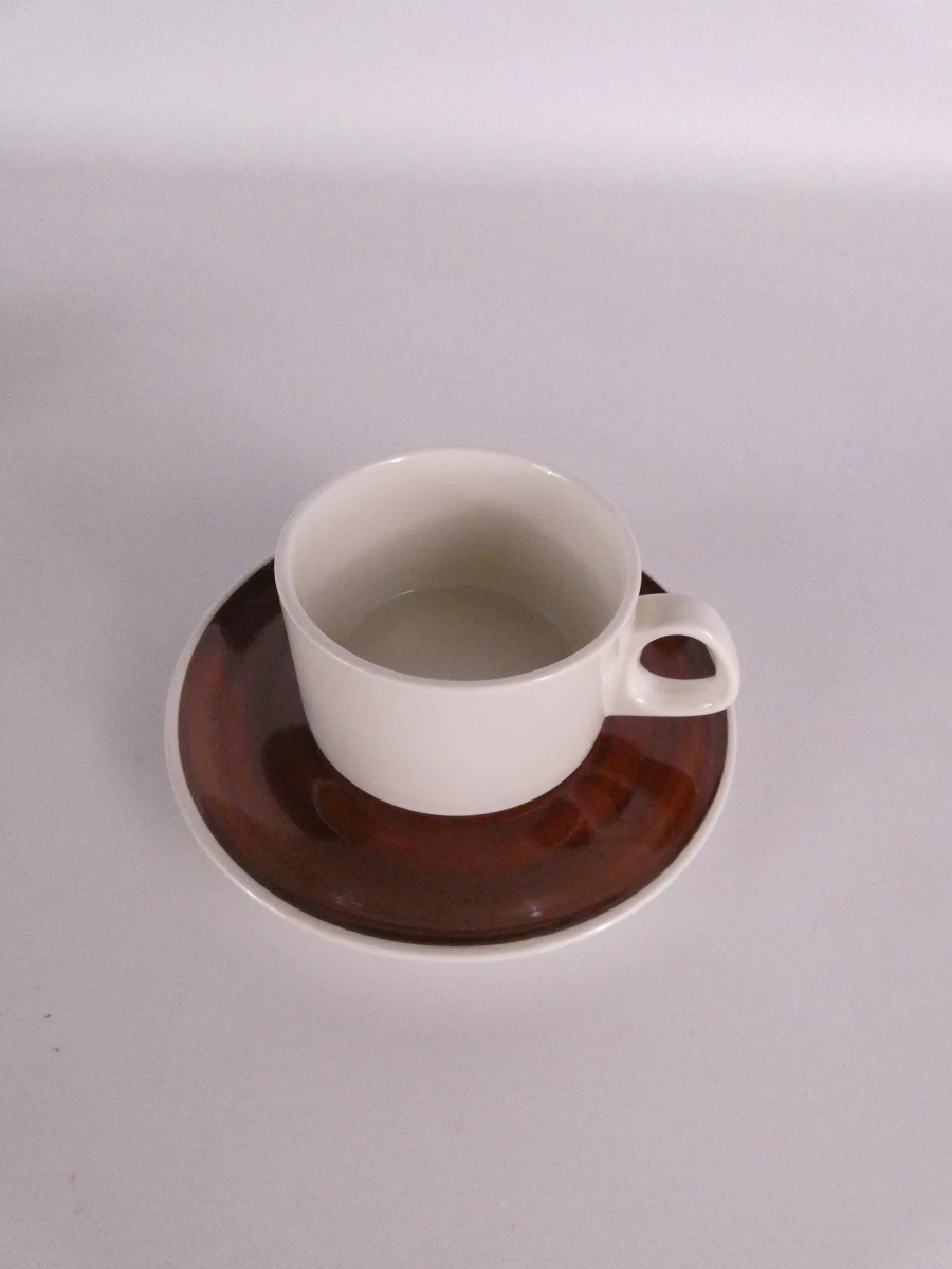 Vintage Villeroy-Boch Luxemburgs bruin koffieservies - foto 3