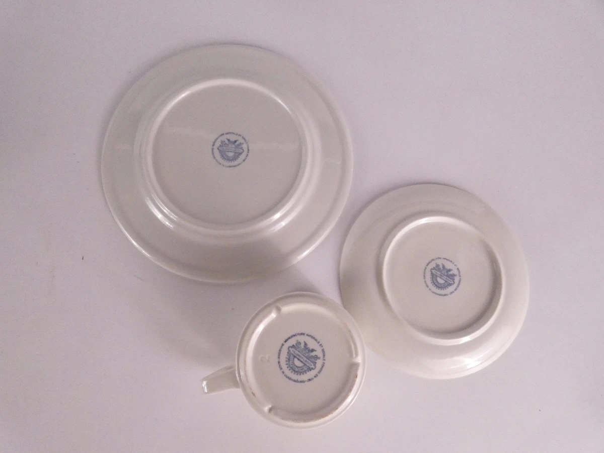 Vintage Villeroy-Boch Luxemburgs bruin koffieservies - foto 6