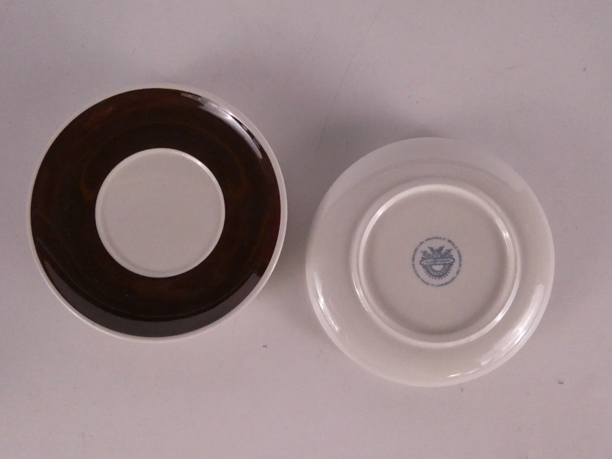Vintage Villeroy-Boch Luxemburgs bruin koffieservies - foto 10