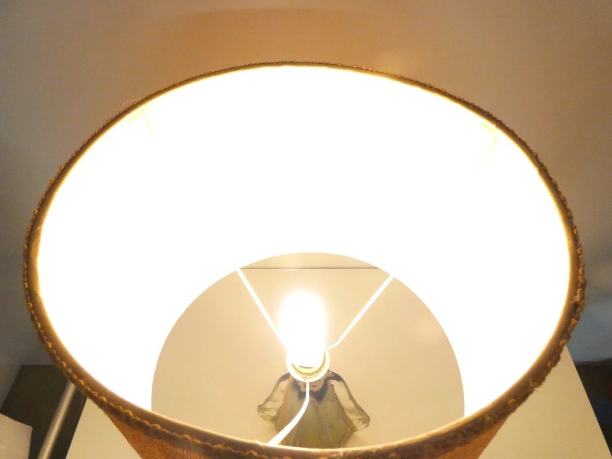 Vintage Murano glazen tafellamp sommerso techniek - foto 14