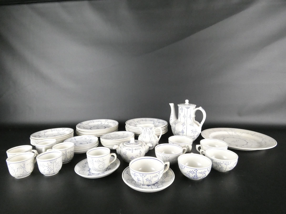 Vintage Boch La Louvière servies set met koffiepot en kopjes - foto 4