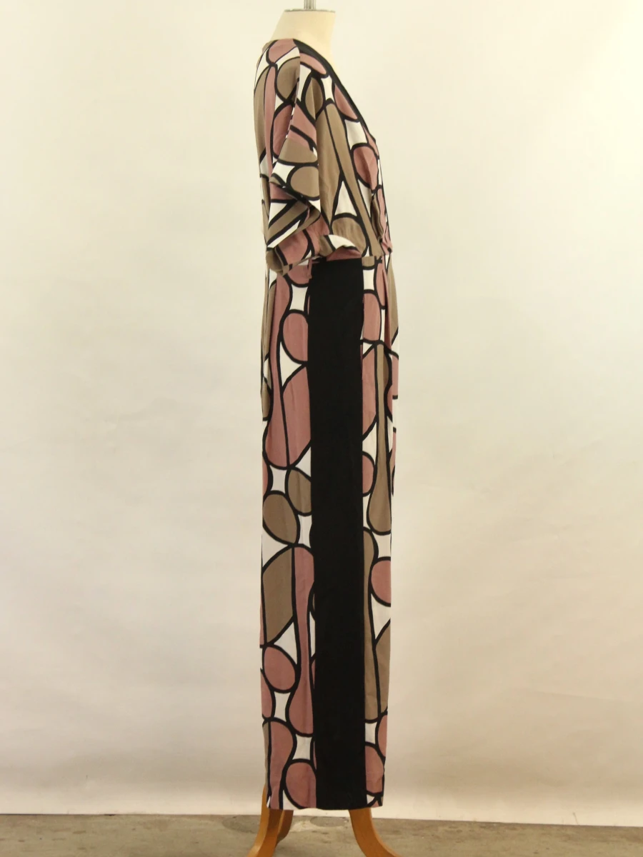 Diane Von Furstenberg jumpsuit abstract patroon - 100% Silk - foto 2