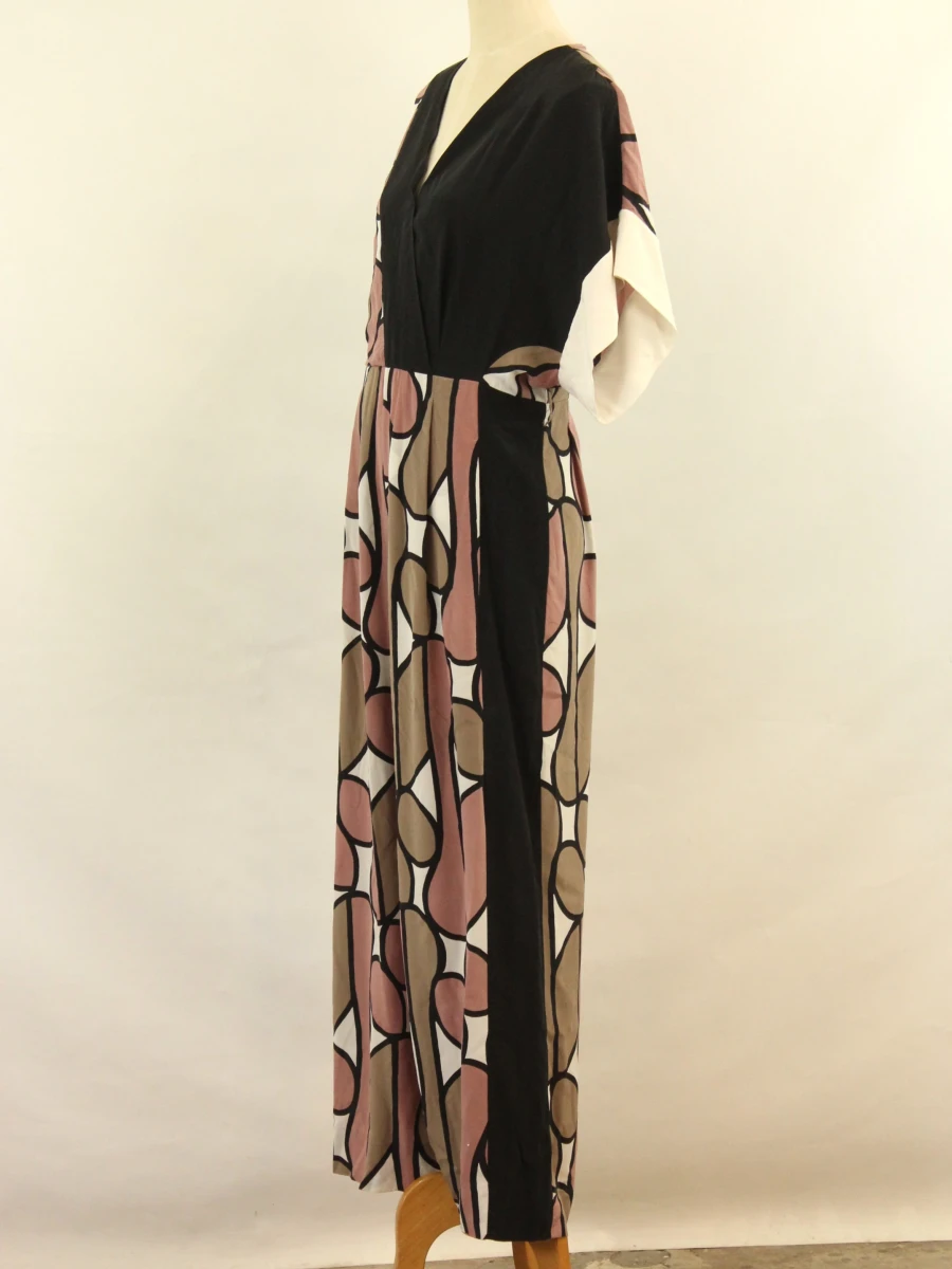 Diane Von Furstenberg jumpsuit abstract patroon - 100% Silk - foto 5