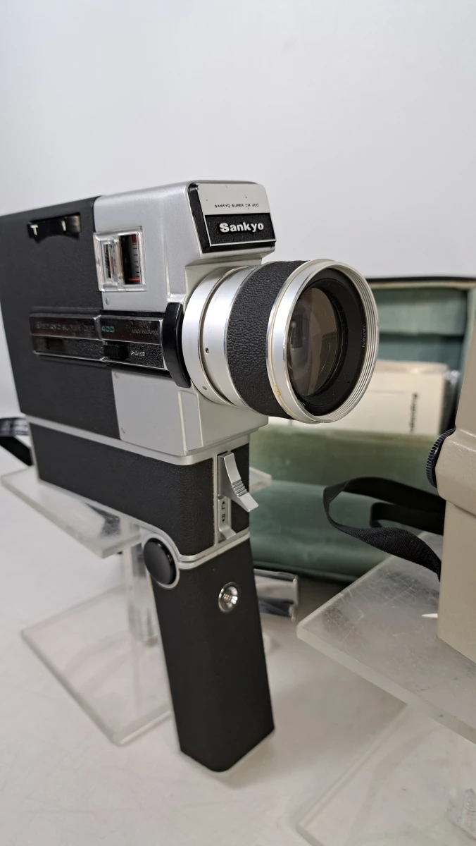 Set vintage Sankyo 8mm filmcamera's met handleidingen - foto 5