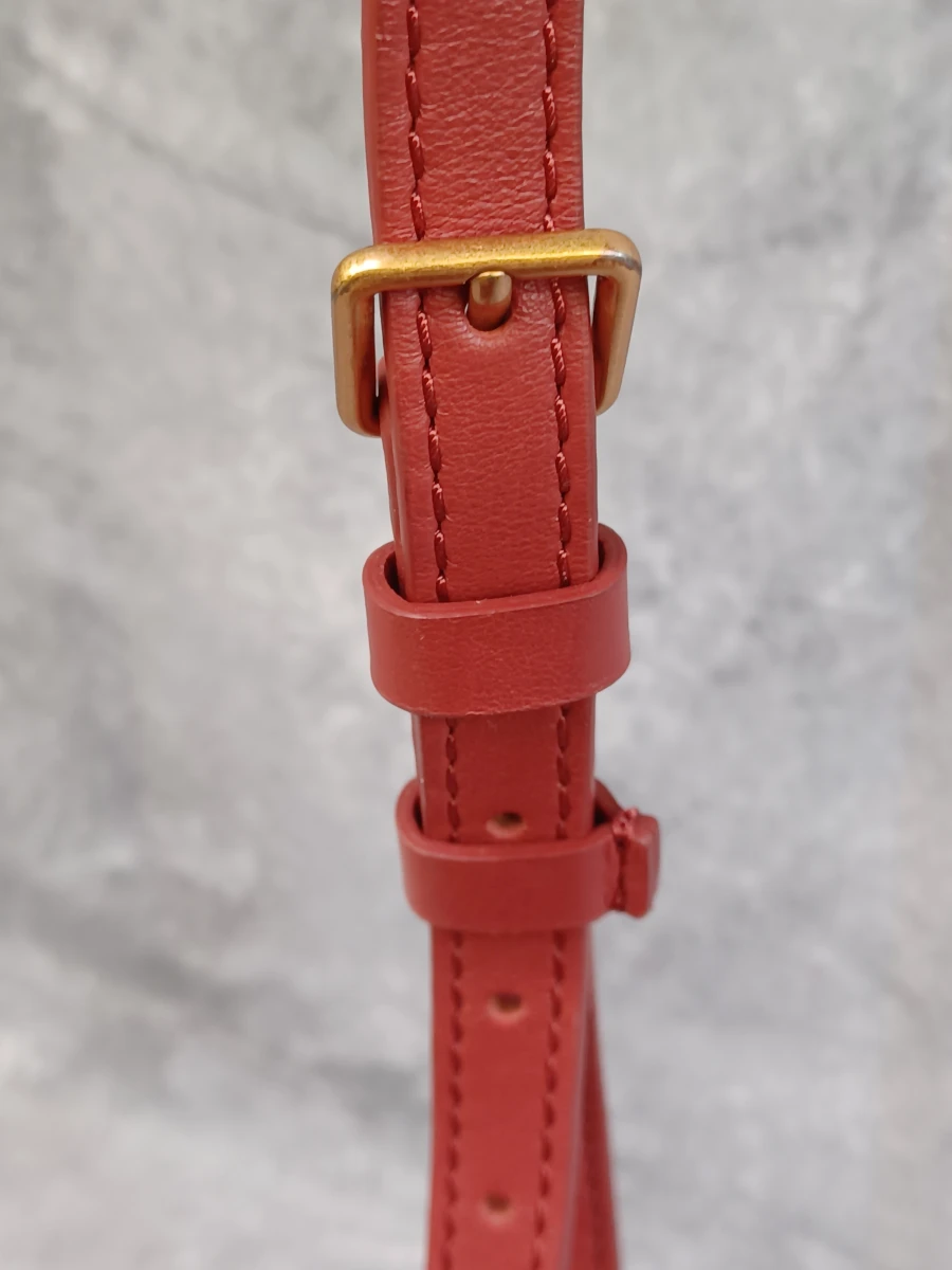 Coccinelle lederen schoudertas - Rood / Terra cotta - foto 8