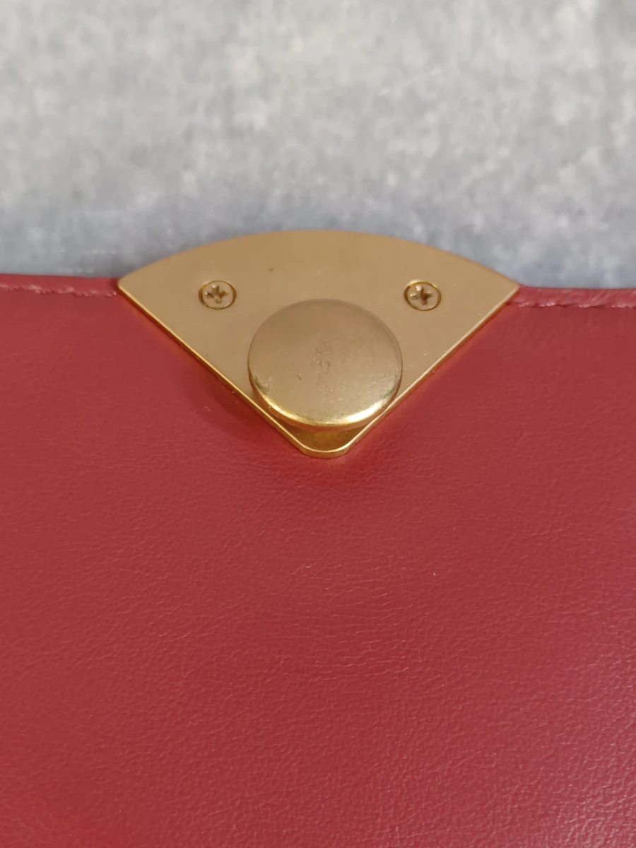 Coccinelle lederen schoudertas - Rood / Terra cotta - foto 10