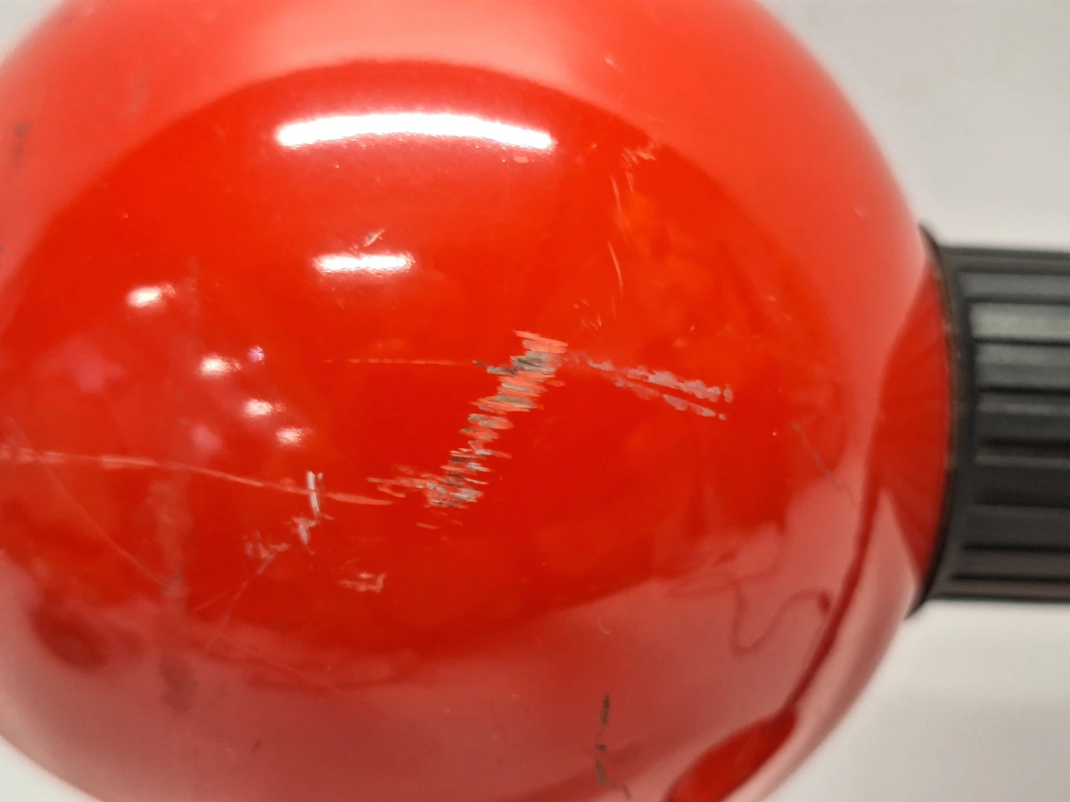 Vintage Veneta Lumi Italiaanse Bureaulamp - Rood/Zwart - foto 11