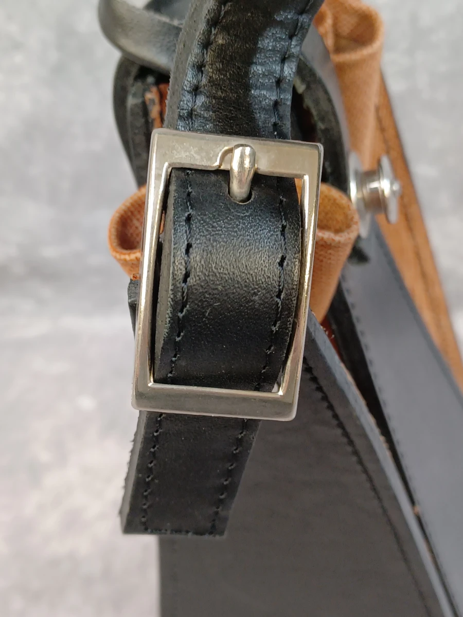 Exclusieve vintage lederen schoudertas – Luigi Braile - foto 7