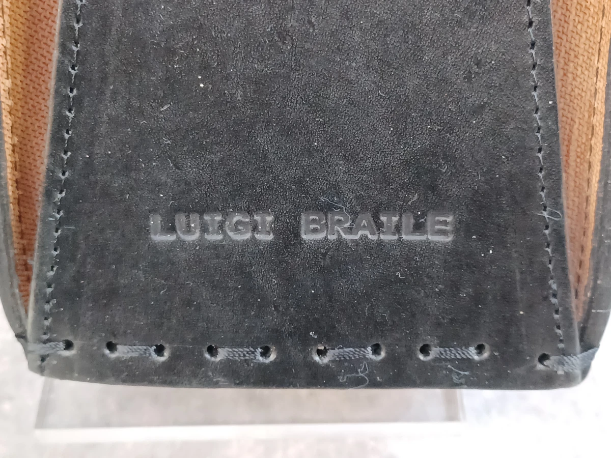 Exclusieve vintage lederen schoudertas – Luigi Braile - foto 5