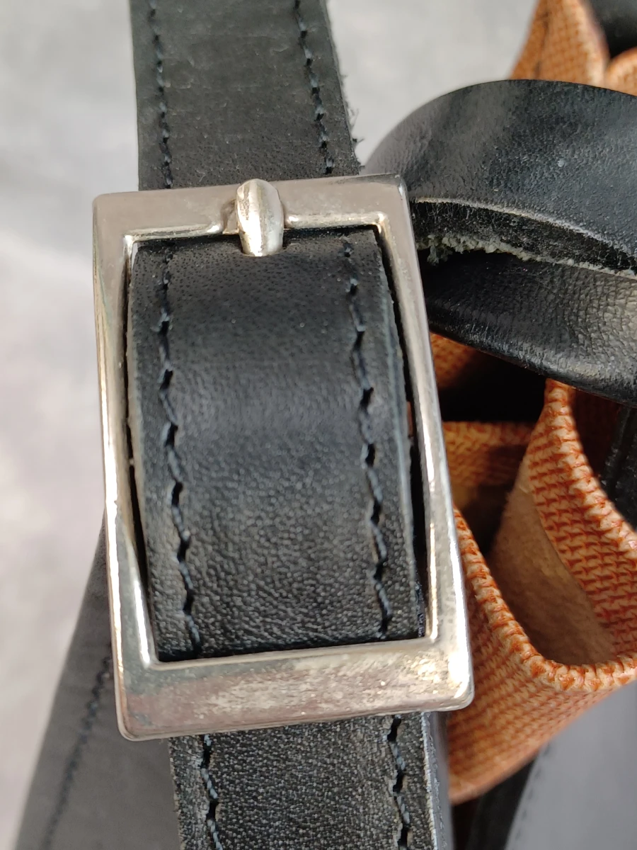 Exclusieve vintage lederen schoudertas – Luigi Braile - foto 8