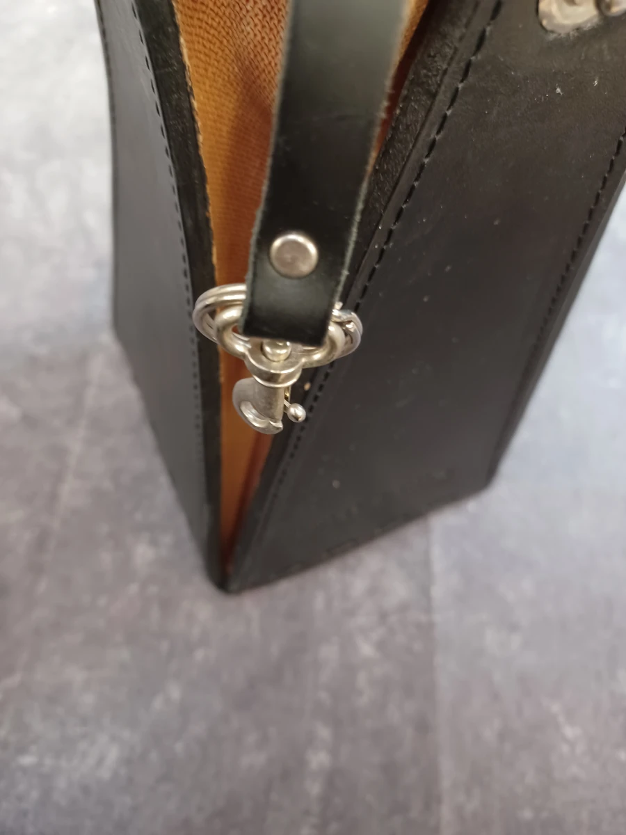 Exclusieve vintage lederen schoudertas – Luigi Braile - foto 11