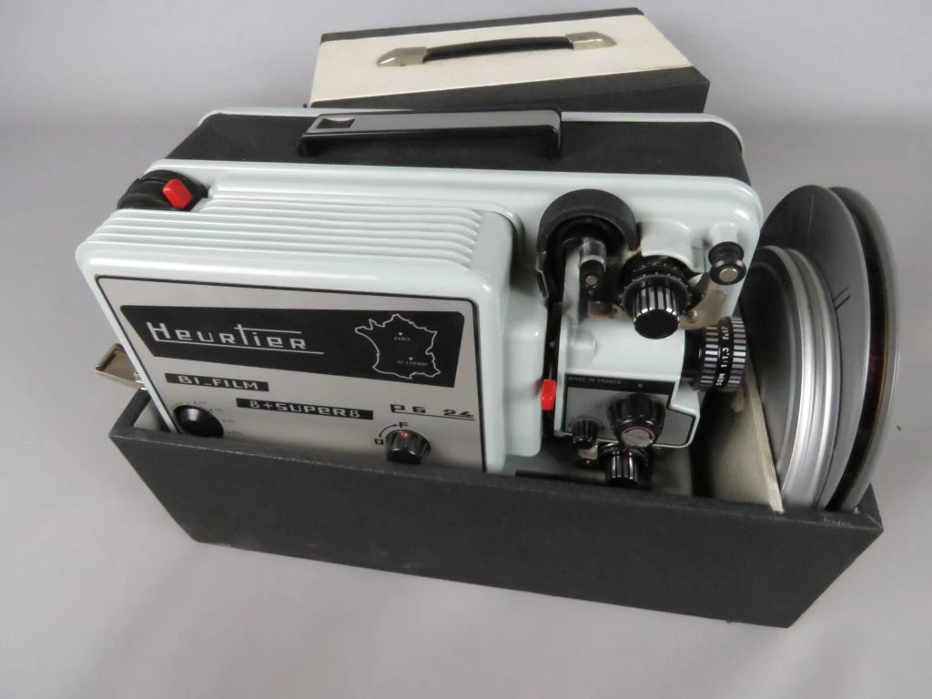 Vintage Heurtier Bi-Film 8+Super8 filmprojector - foto 13