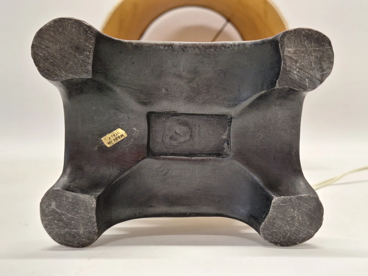 Oosterse Beeldtafellamp - Aziatische Scène in Faux-Ivoor - foto 16