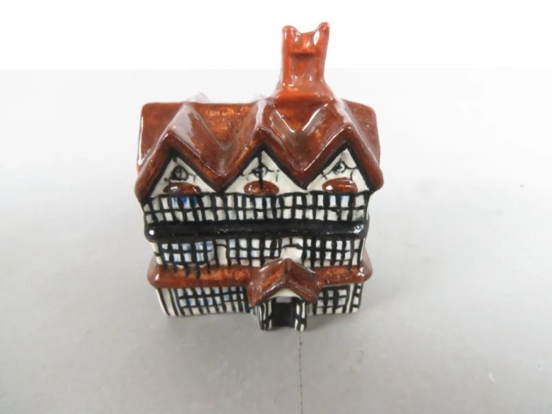 3 Keramieken miniatuur huisjes - foto 2