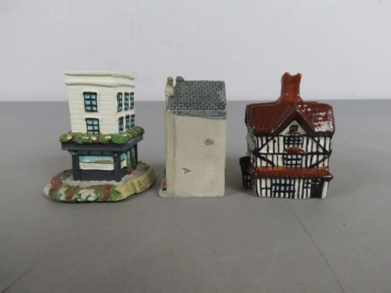 3 Keramieken miniatuur huisjes - foto 7