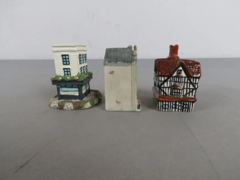 3 Keramieken miniatuur huisjes - foto 8