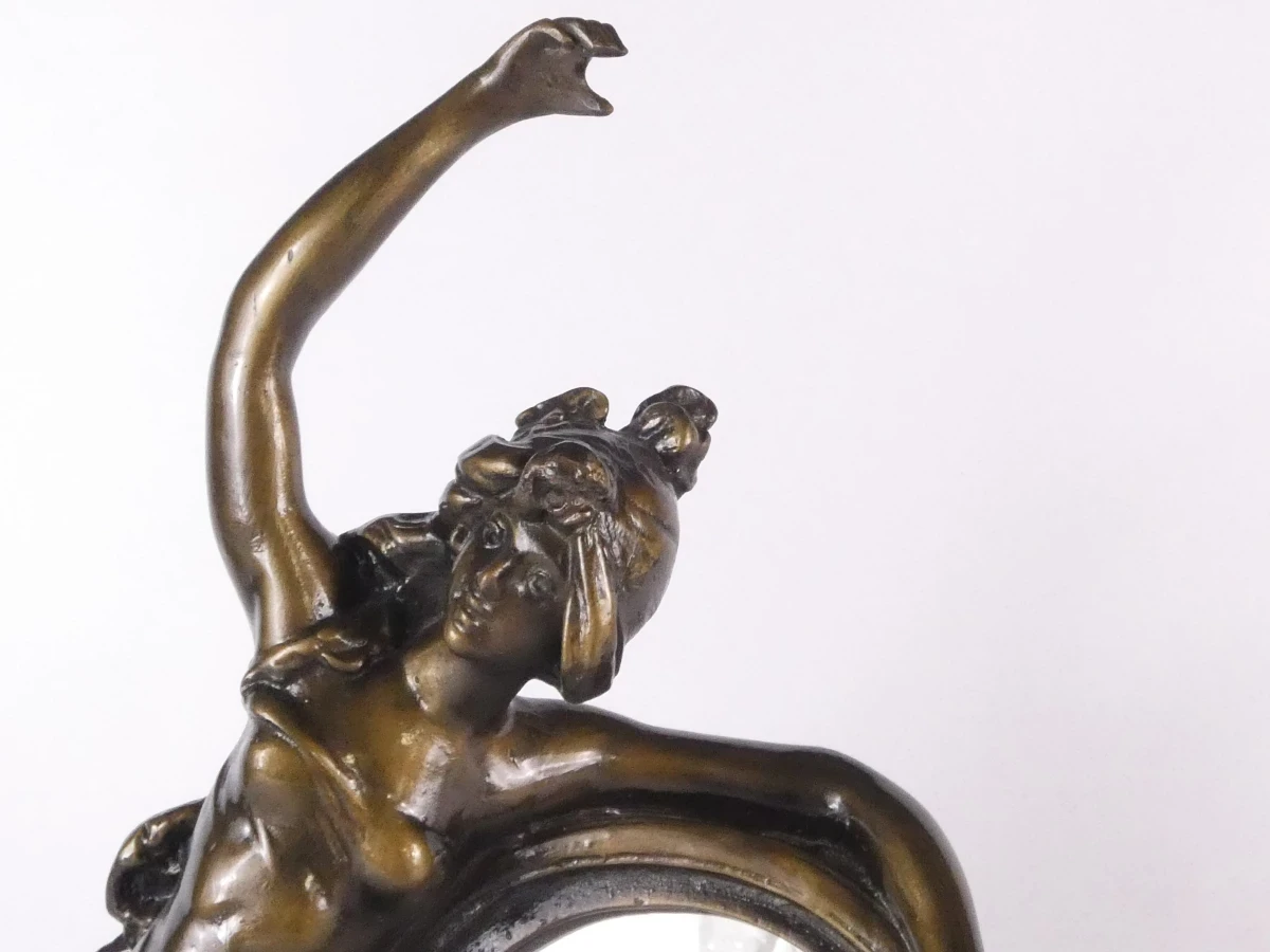 Art Nouveau spiegel met vrouwenfiguur - foto 3