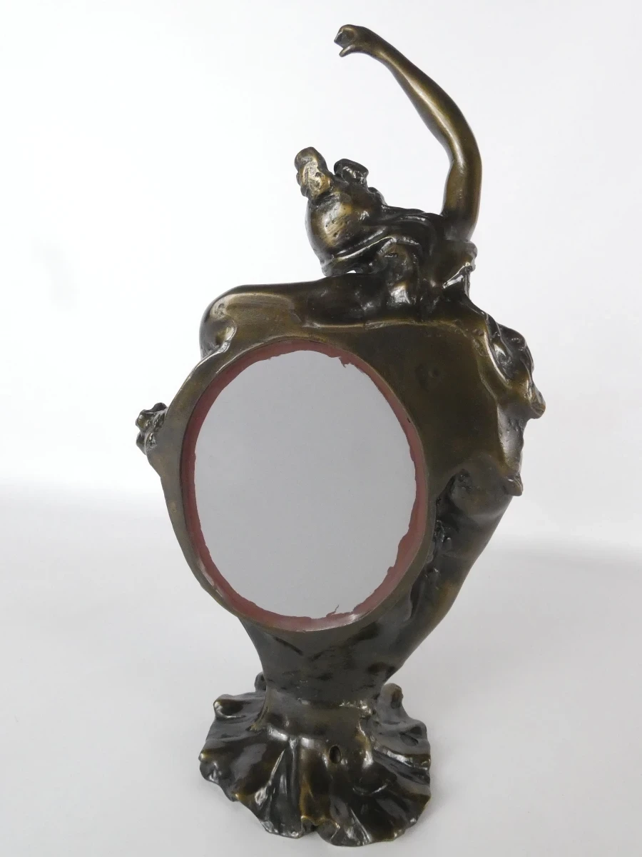 Art Nouveau spiegel met vrouwenfiguur - foto 6