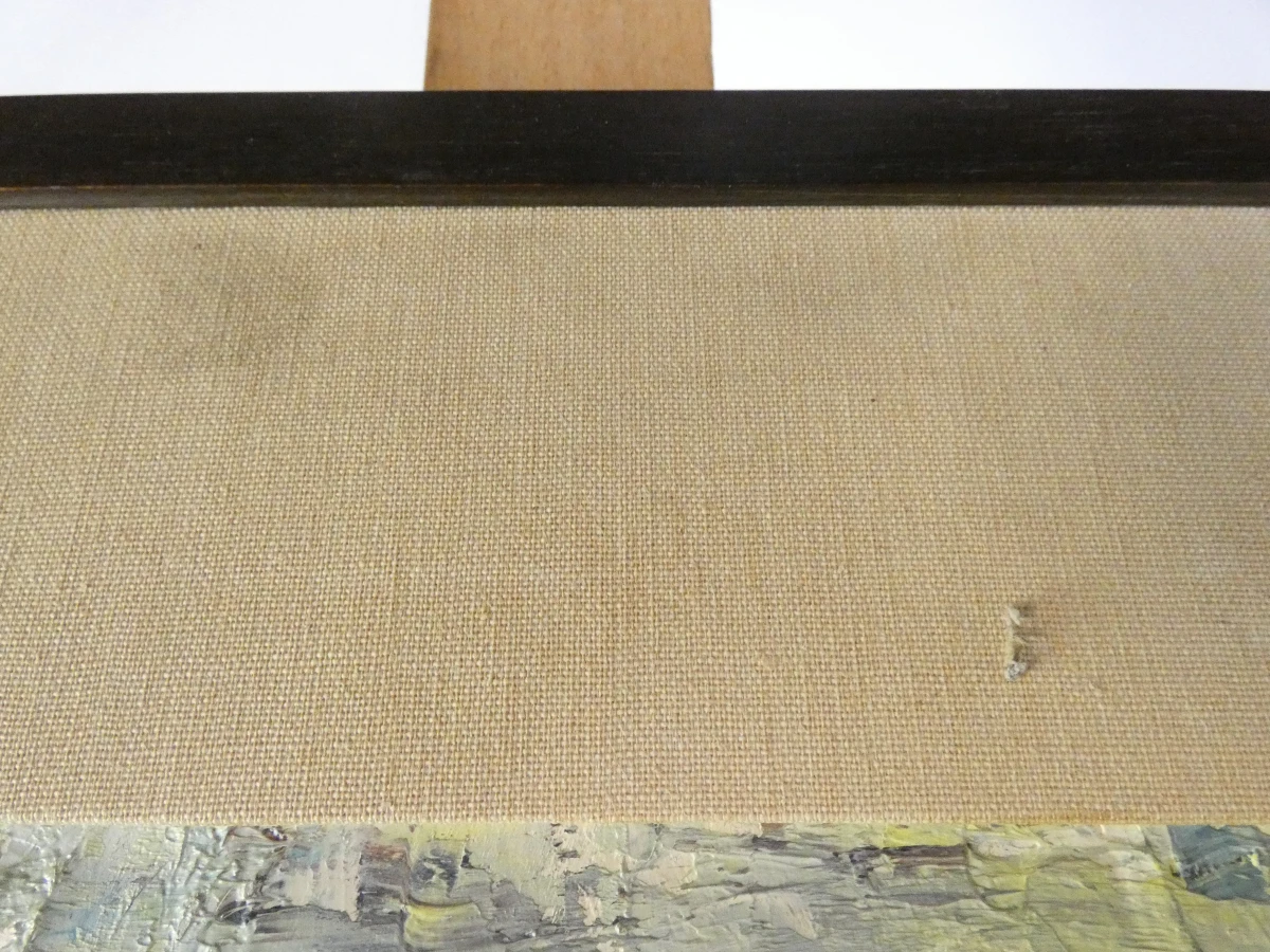 Abstract schilderij op doek in houten lijst - foto 9